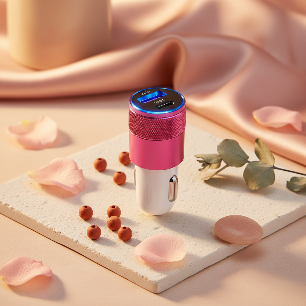 Car Charger Pink – Creative Lifestyle Showcase