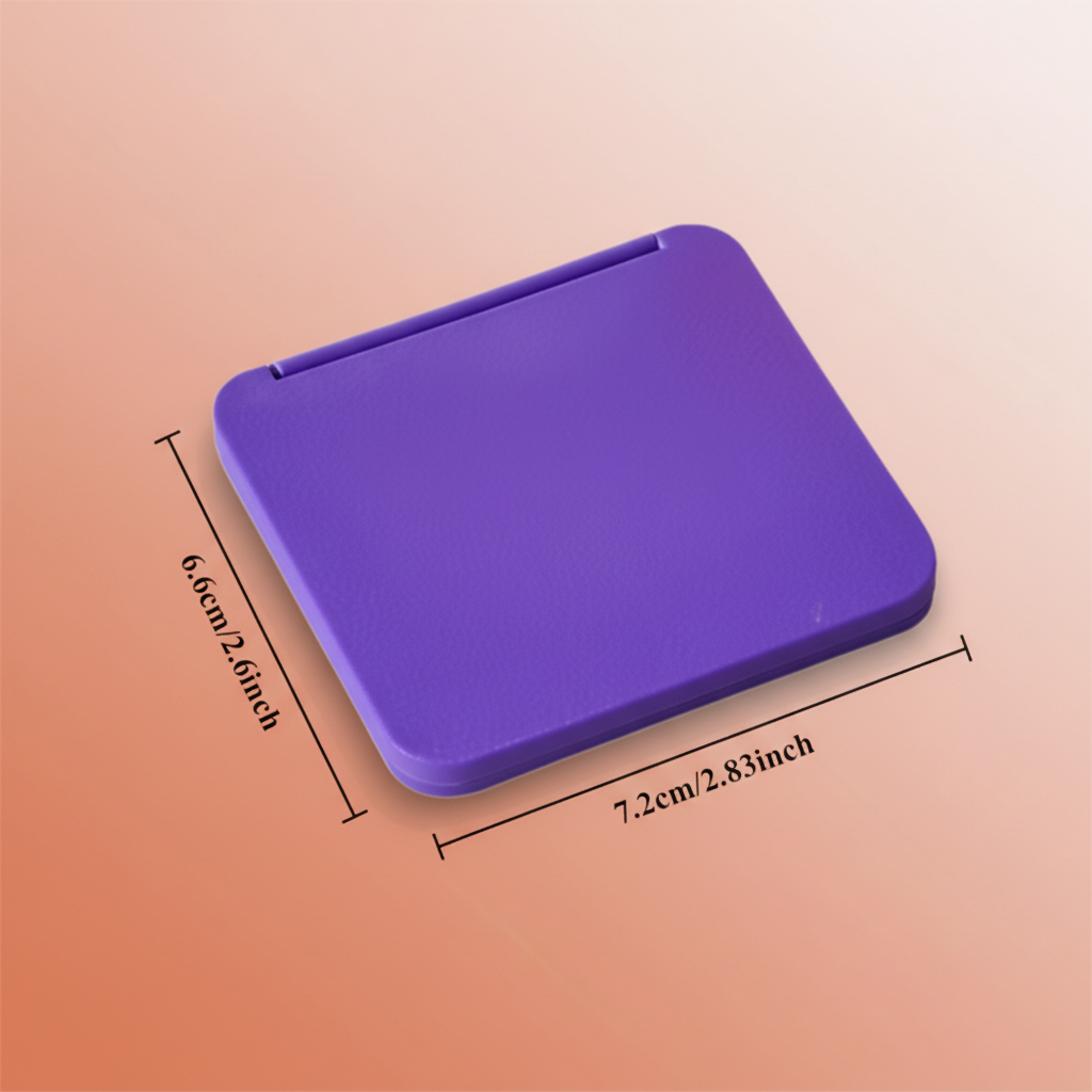 Compact Mirror – Terracotta Blush Background