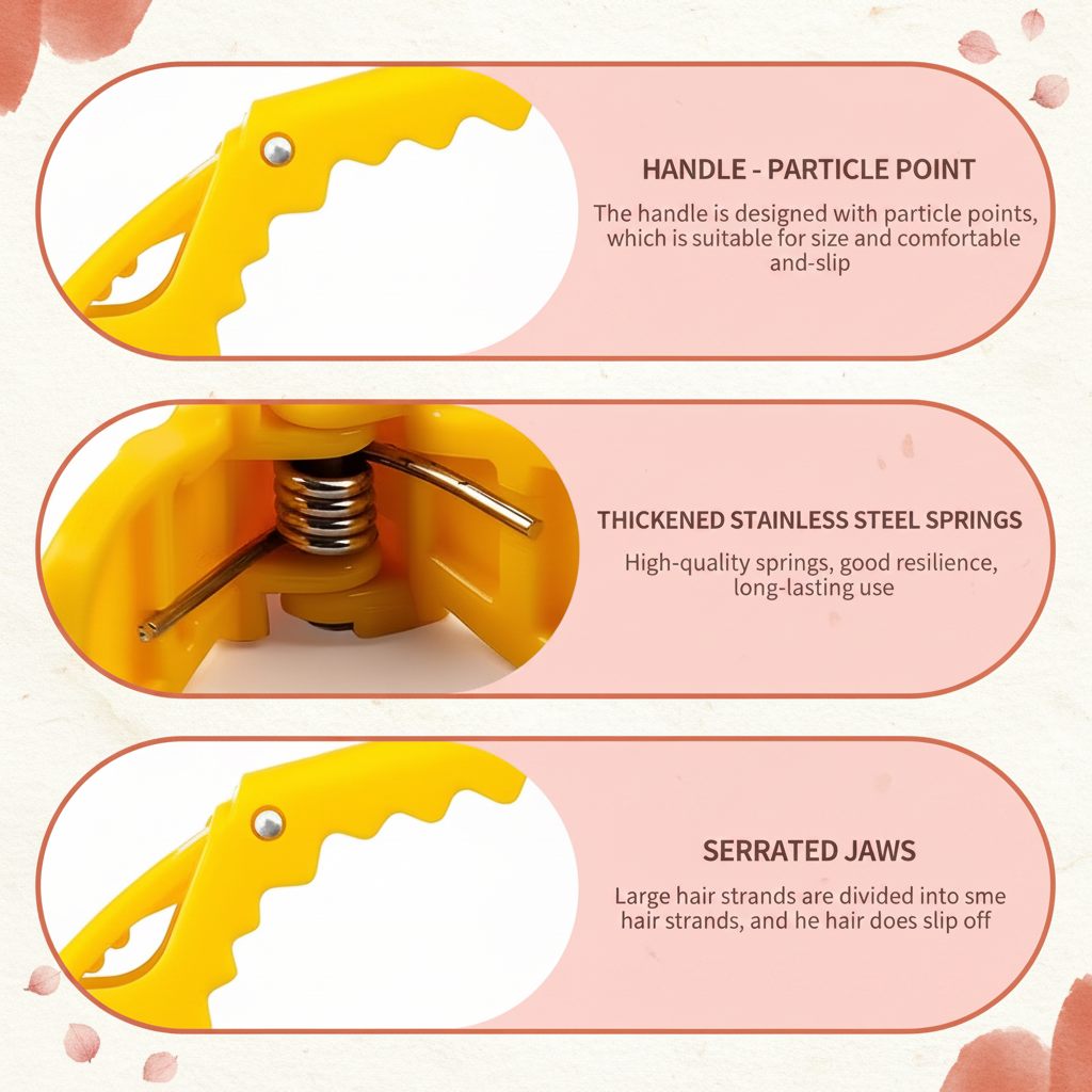 Hair Clip – Feature Infographic Showcase